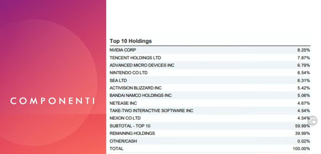 www.copytradingitalia.com - etf gaming - Top 10 Holdings