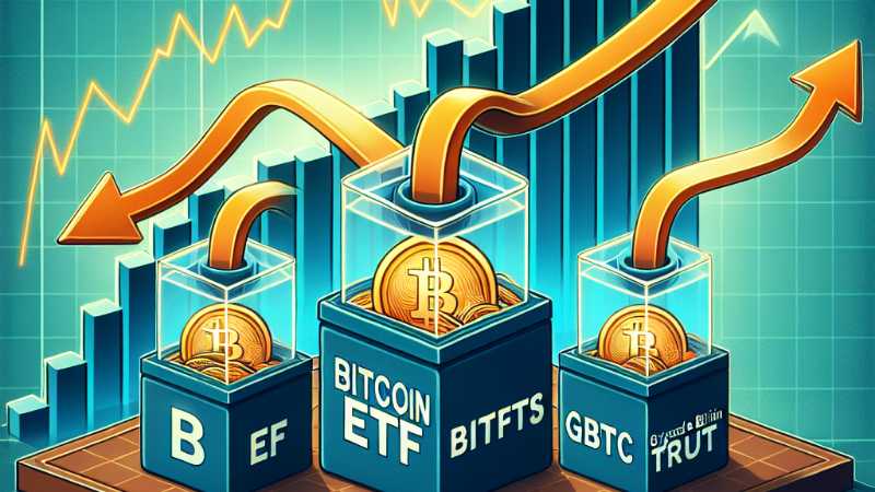 Bitcoin ETFs Witness Renewed Outflows Amid GBTC Surge in Redemptions, Concept art for illustrative purpose, tags: di etf - Monok